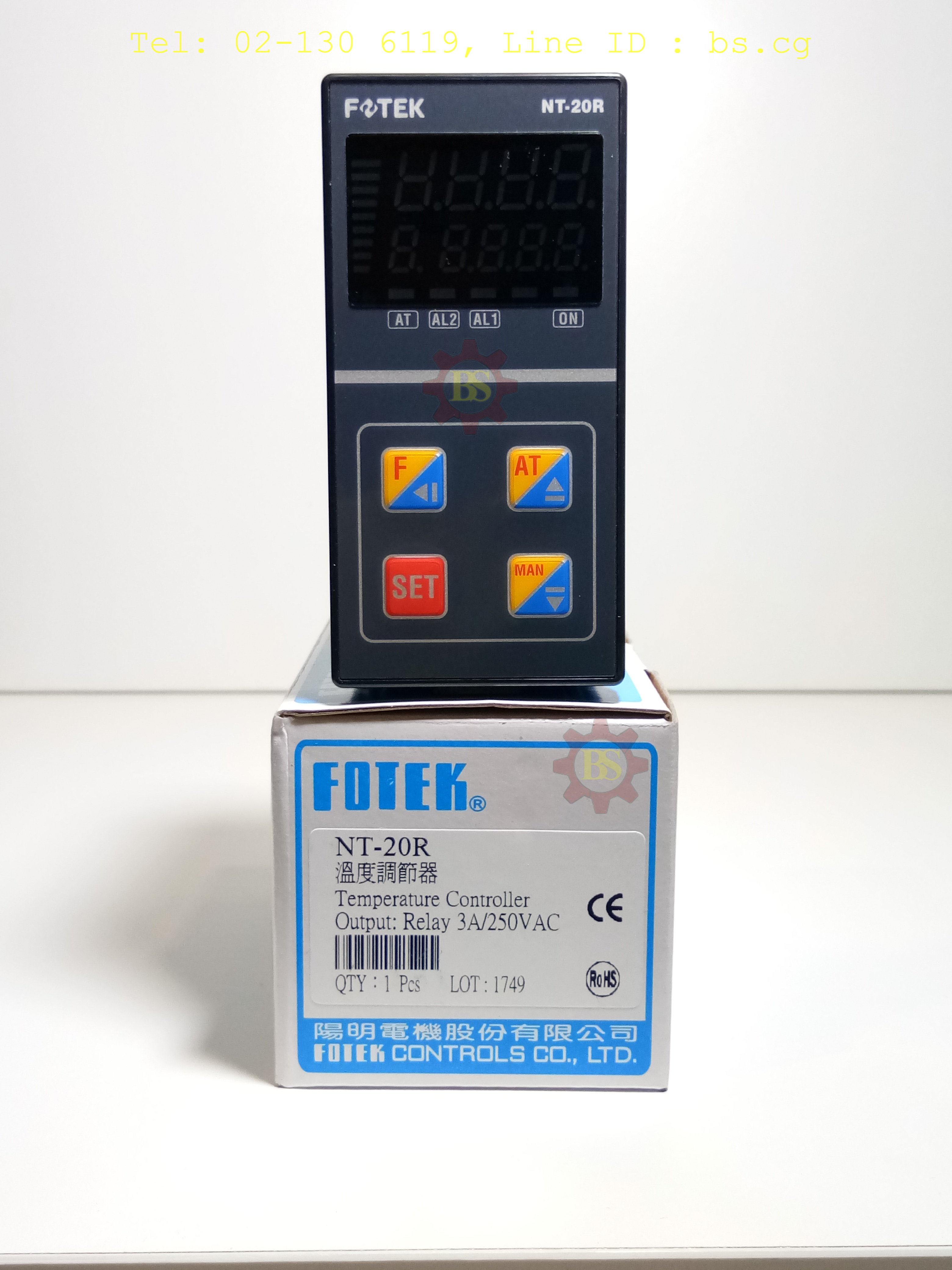 FOTEK : Temperature Controller Output:Relay 3A/250VAC NT-20R