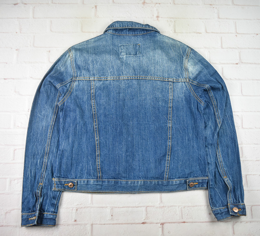 FOREVER21®แท้ อก 40 เสื้อแจ็คเก็ตยีนส์ผู้ชาย ฟอร์เอเวอร์21 สียีนส์ เสื้อแขนยาว เนื้อผ้าดี