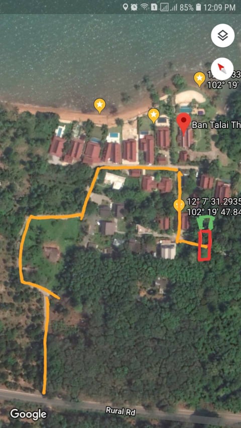 ด่วนขายที่ดินสวยราคาถูกใกล้ชายฝั่งทะเล 140 เมตร ใกล้โรงพยาบาล อ.เกาะช้าง 2.74 กม. จ.ตราด