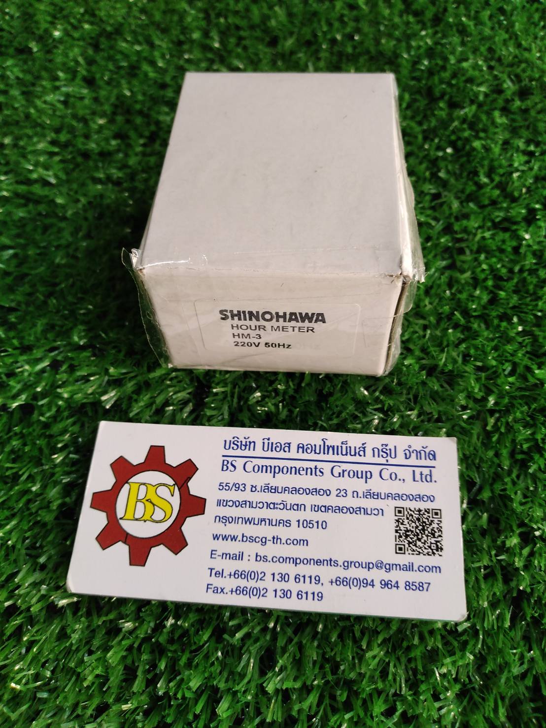 SHINOHAWA : Hour meter HM-3 +ขาล็อค 220VAC