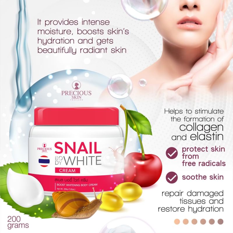 Body Cream 200 g ครีมทาผิวกาย 8 สูตร