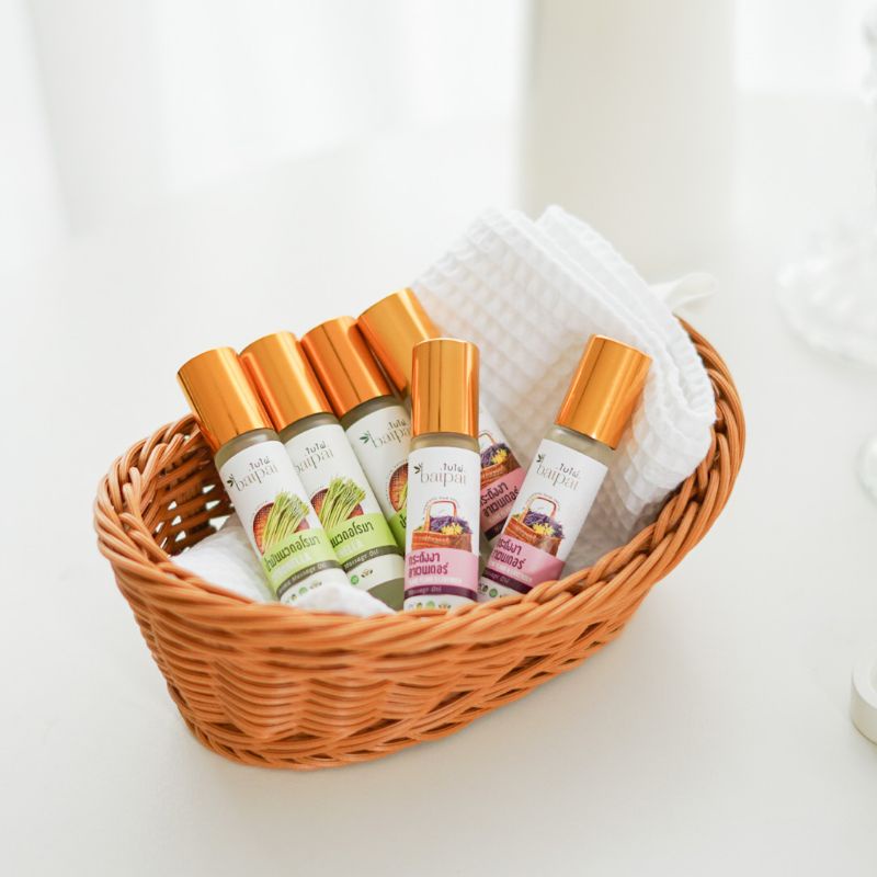 Baipai น้ำมันนวดอโรมา ตะไคร้หอม โรลเลอร์ 8ML 🧡 Aroma Massage Oil rollon