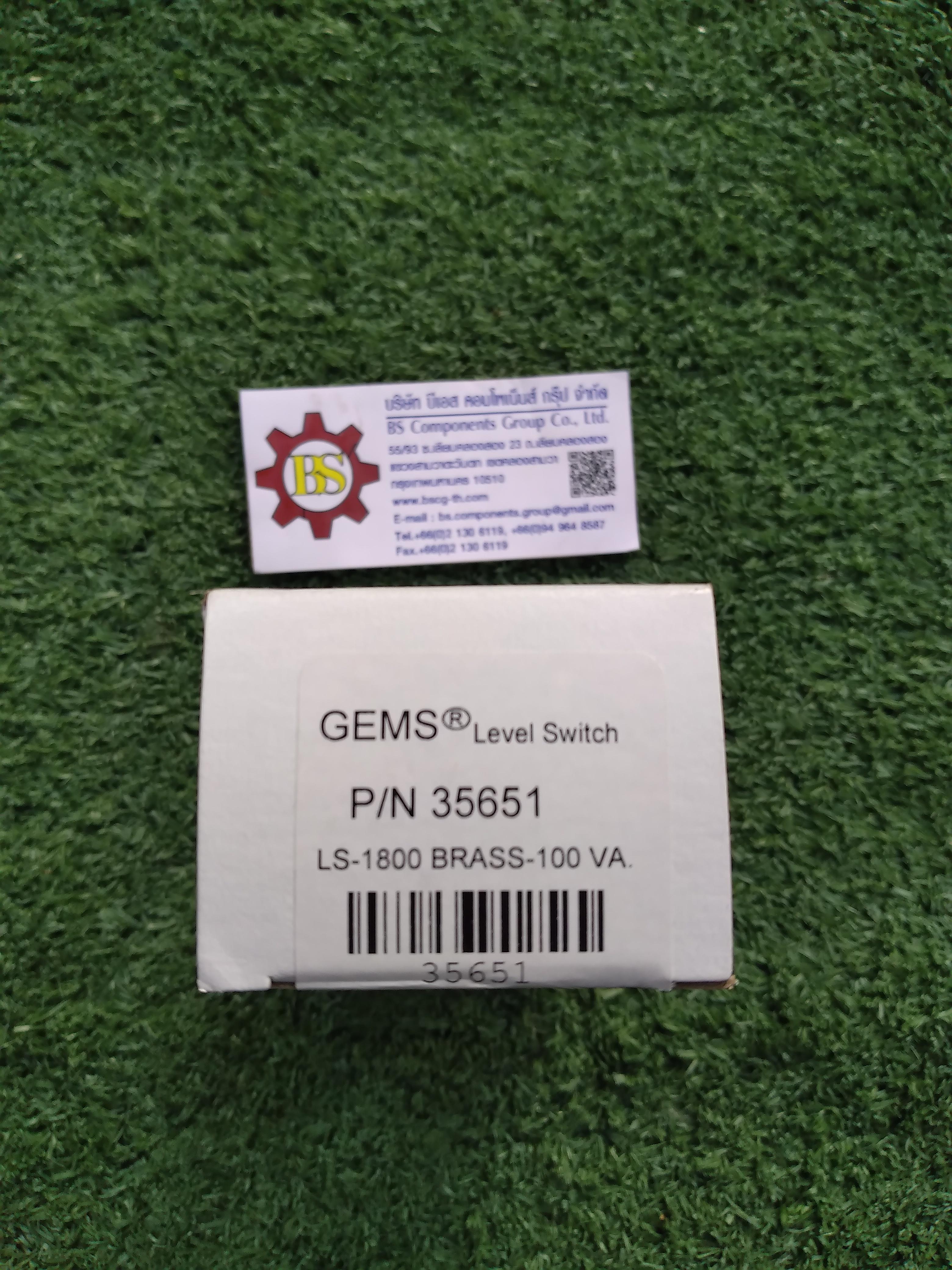 GEMS SENSORS : FLOAT LEVEL LS-1800 No.35651 Brass Buna N 316SS 150PSI 100VA