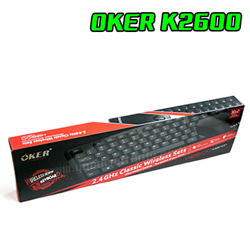 OKER K2600 OKER KEYBOARD+MOUSE 30m Wireless K2600 KB-KM-OK-2600B