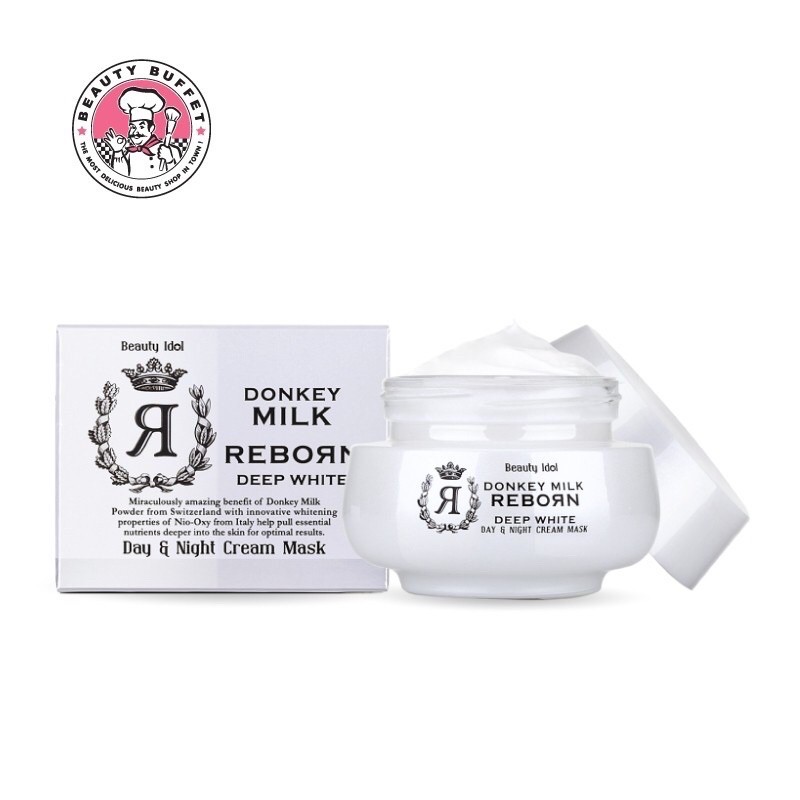 BEAUTY IDOL DONKEY MILK REBORN DAY & NIGHT CREAM MASK เดย์ ไนท์ครีม ครีมบำรุงผิวหน้า จาก Beauty Buffet