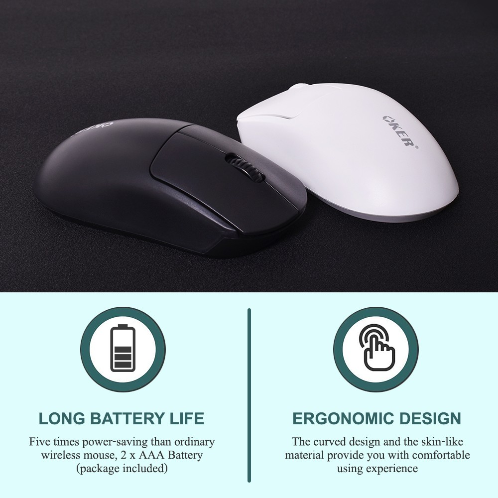 M198 OKER HIGH PRECISION WIRELESS MOUSE MO-OK-WL-198BK