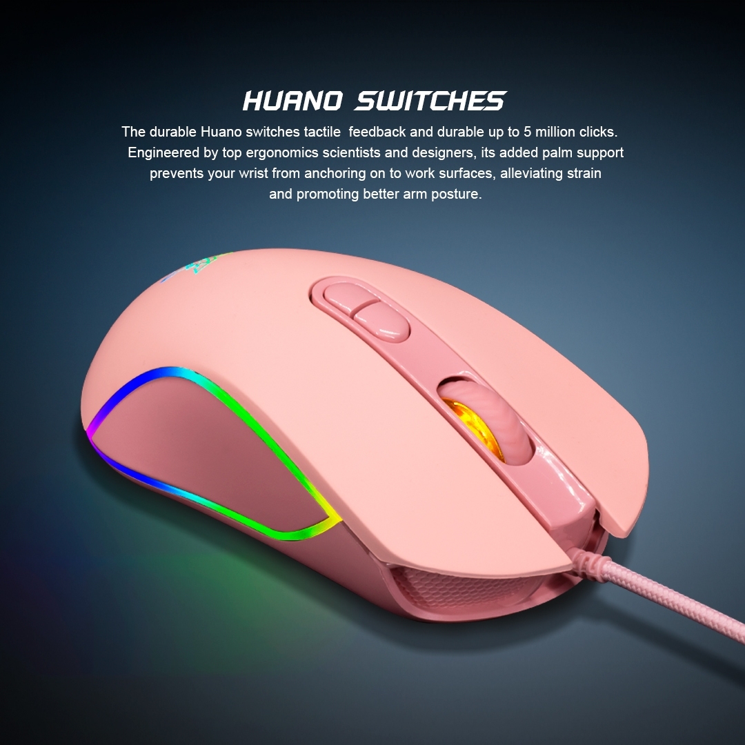 X43 Nubwo BALROG Ergonomic Gaming Macro Mouse เมาส์มาโคร RGB เมาส์เกมมิ่ง SKU-02537
