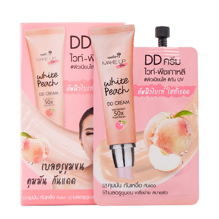 Nami Make Up Pro White Peach DD Cream 7g./6pcs