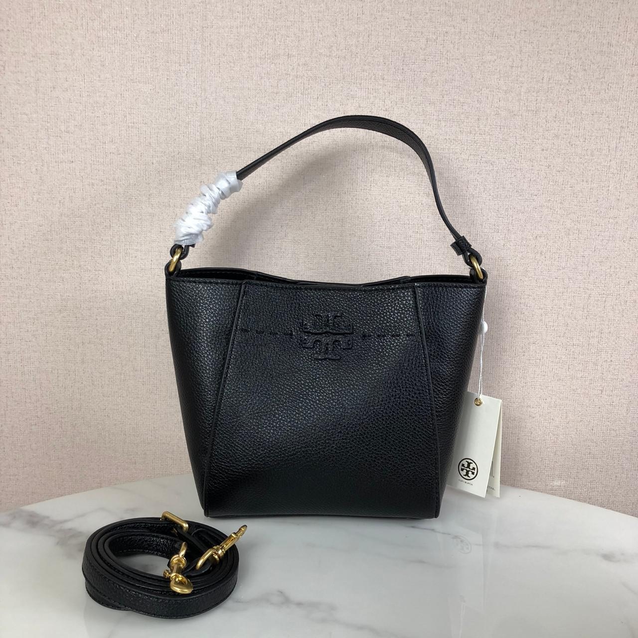 กระเป๋าสะพายไฮโซเรียบหรูดูแพงแบรนด์เนมโมรี่เบิร์ชสีดำ Tory Burch Bag