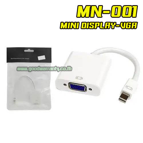 MN-001 MINI DISPLAY M TO VGA / F สีขาว MN001 CA-DP-VG-MN001