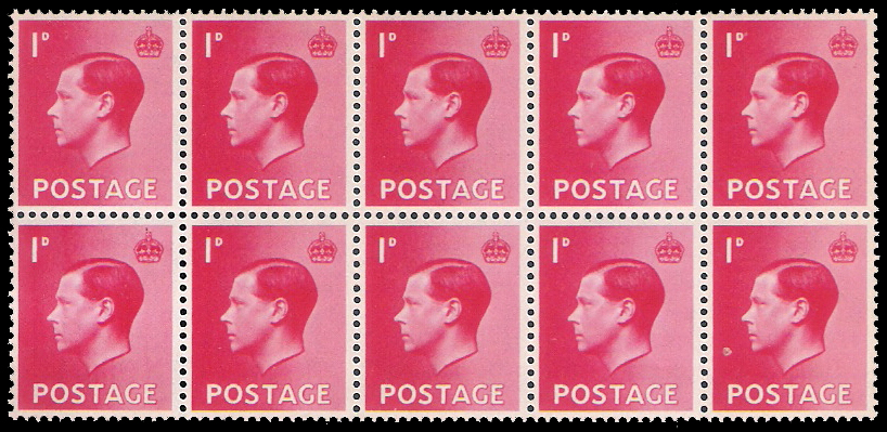 1936 King Edwald 8 Set of 4s
