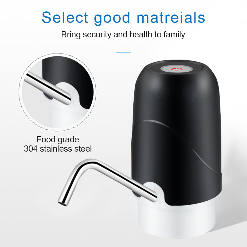 เครื่องกดน้ำดื่มอัจฉริยะ กดน้ำอัตโนมัติแบบพกพา แบบชาร์ต USB ที่กดน้ำแบบไร้สาย