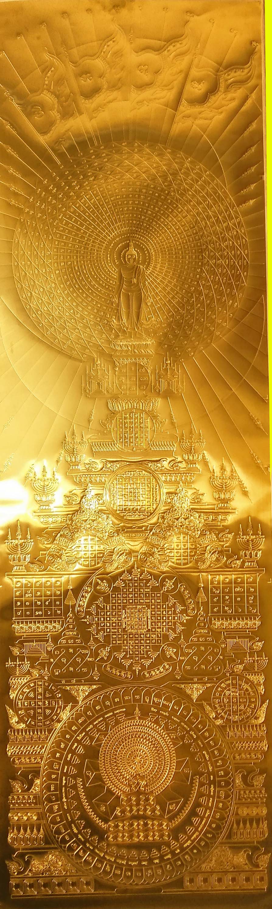 ผ้ายันต์พระพุทธนิมิตร์พระเจ้าเปิดโลก