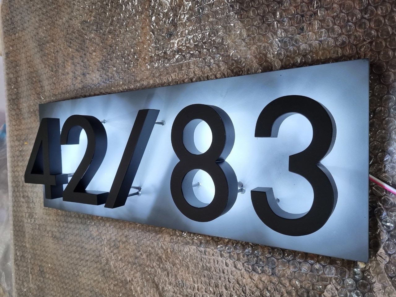 #ป้ายบ้านเลขที่ไฟออกหลัง