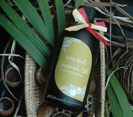 RBAL COCONUT OIL BASEเบสน้ำมันมะพร้าวผสมสมุนไพร 120 -500 มล.