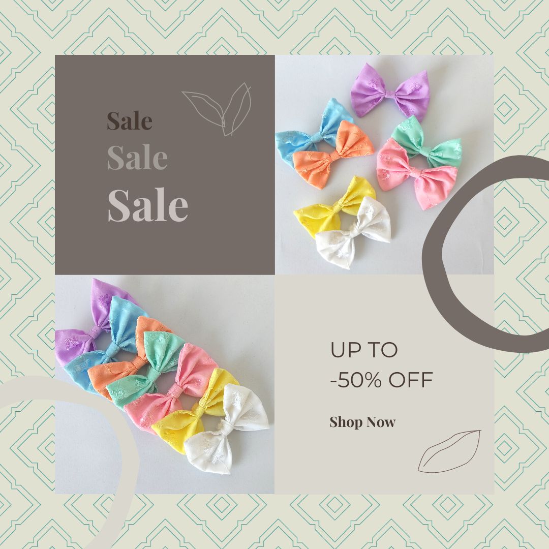 🎀 โบว์ติดผม ผ้าลูกไม้น่ารัก แบบที่ 1 ขนาด 6X8 cm. มีกิ๊บ โบว์สวย สีสดใส🌷 ปังมากๆค่ะแม่📸 LOOM