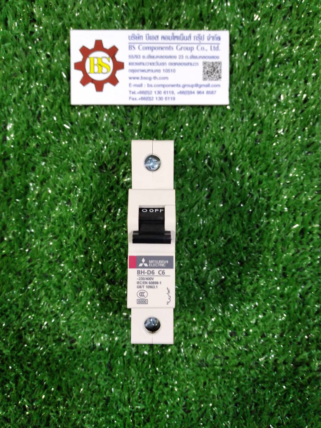 Mitsubishi : เบรกเกอร์ MCB BH-D6 1P 6A 6kA