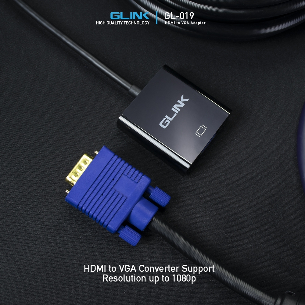 GL-019 GLINK CABLE VGA (F)TO HDMI (M) CV-GO-XX-HDM14