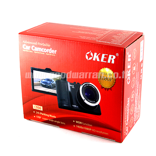 OKER C936 CAR CAMCORDER 1080P จอใหญ่ 3นิ้ว สีดำ CM-CR-OK-C936B