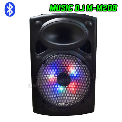 M-M20B MUSIC DJ SPEAKER 15"+MIC*2 BT/USB/TFCARD SP-MJ-15-MM20B