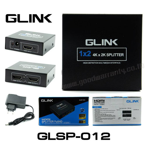 GLSP-012 GLINK 4K HDMI SPLITTER GLINK 1:2 PORT DA-GO-HM-PC01X