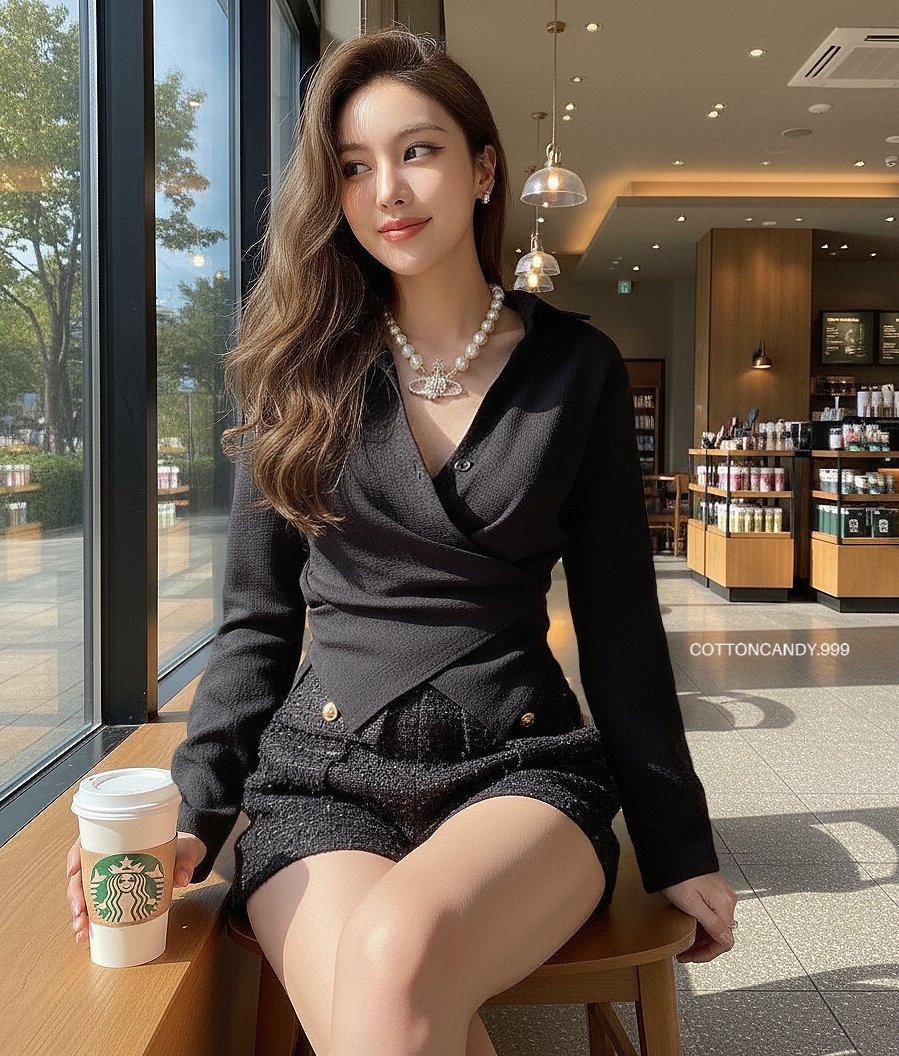 Tag#cottoncandy ชุดเซทสุดเริ่ดมาแล้วคร่าาาา รถ่นนี้บอกเลยคุ้มมาก มา2ชิ้น ตัวเสื้อดีเทลเก็สุดๆ กางเกงผ้าชาแนลสวยจึ้งมากๆ รุ่นนี้ใส่เข้ากัยแบบจึ้งแน่นอนคร่าาาาาา