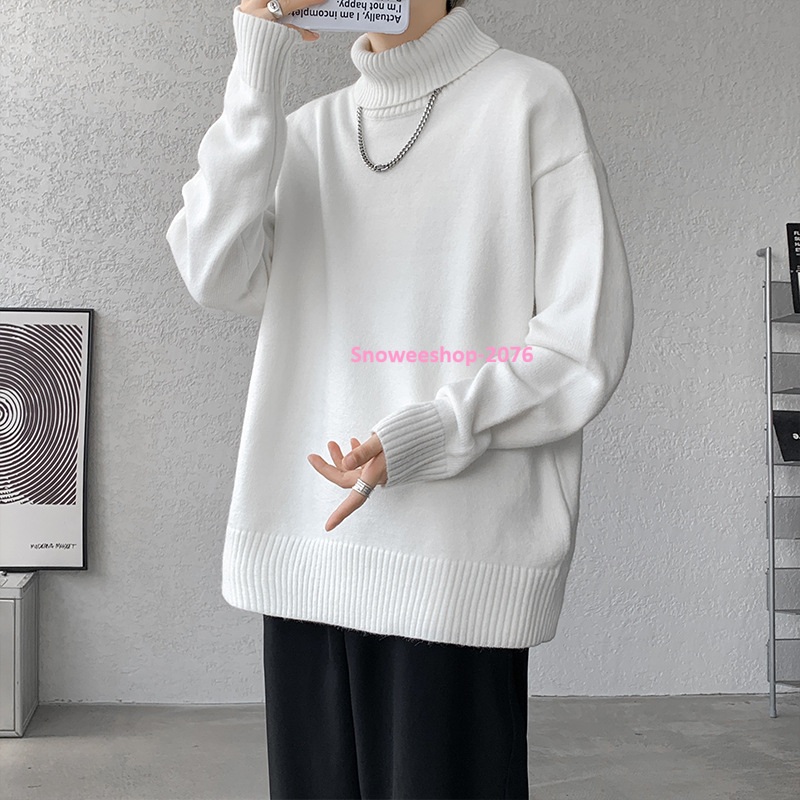 มีไซส์ใหญ่พิเศษ M–8X เสื้อสเวตเตอร์คอเต่าทรงหลวม ใส่แล้วเท่แบบโอปป้าเกาหลี ุ่มฟูทั้งตัว บุขนด้านในเพิ่มความอบอุ่น ไม่คัน ไม่อึดอัด ใส่เที่ยวต่างประเทศได้สบายสุดๆ ใส่แล้วพรางหุ่น ดูเพรียวขึ้น ไม่เทอะทะแน่นอน เลือกได้ถึง 5 สี ใส่คู่กางเกงยีนส์หรือโค้ทก็เท่ท