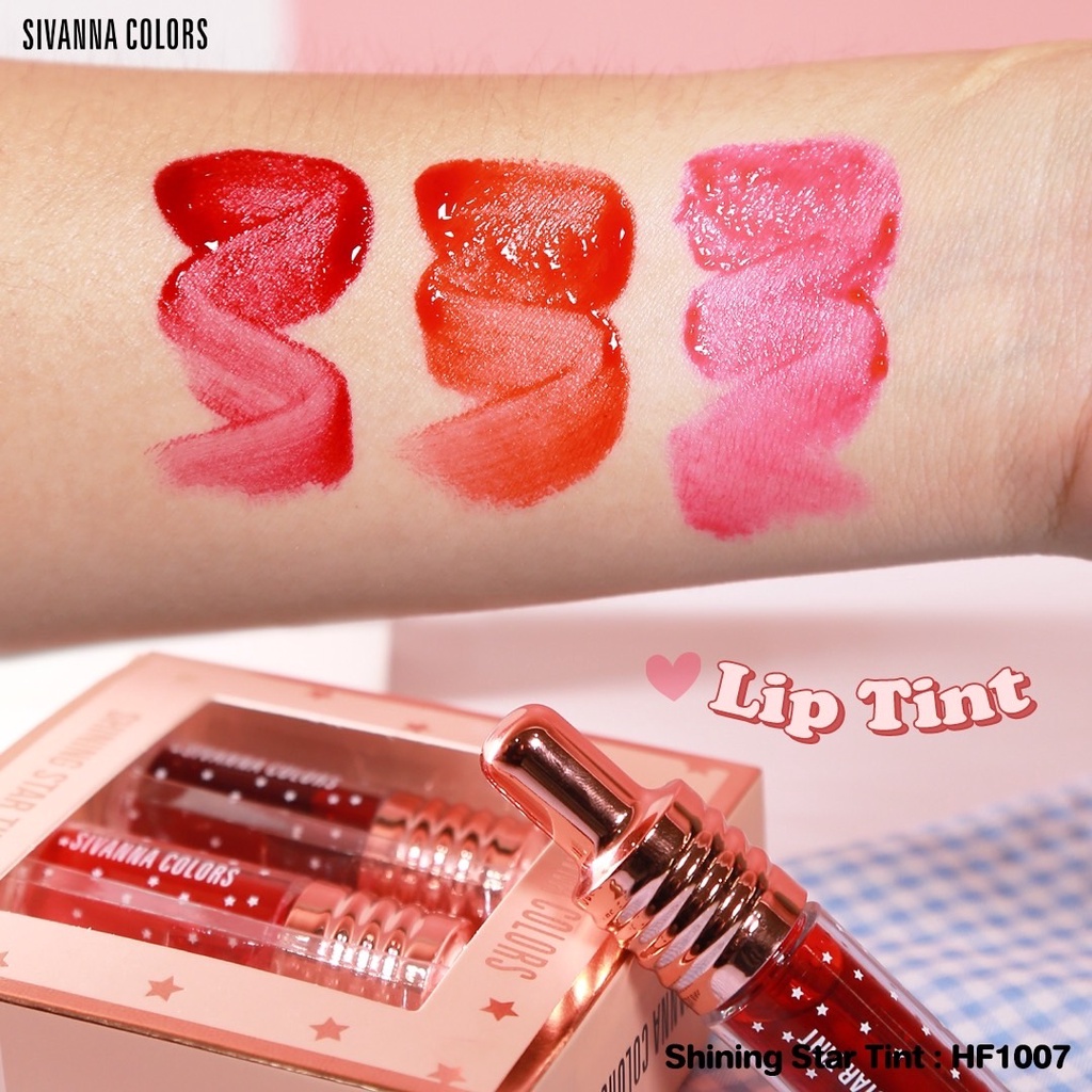 SIVANNA SHINING STAR TINT HF1007 ซีเวนน่า คัลเลอร์ส ชายนิ่ง สตาร์ ทิ้นท์ ลิป