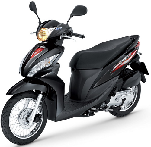 Sticker HONDA SPACY i ปี 2014 รุ่น 2 ติดรถสี ดำ (เคลือบเงาแท้) สติ๊กเกอร์ ติดรถมอเตอร์ไซค์ ฮอนด้า.สเปซี่ไอ