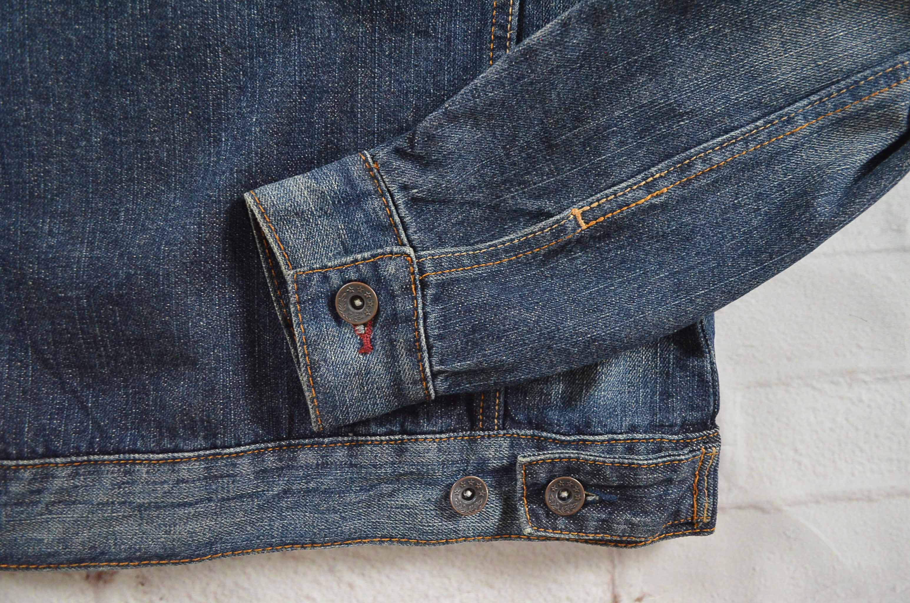 JEANS อกจริง37' (M) เสื้อแจ็คเก็ตยีนส์ เสื้อยีนส์แขนยาวหญิงชาย สีเข้ม ผ้านุ่มใส่สบายใส่คลุมกันแดด