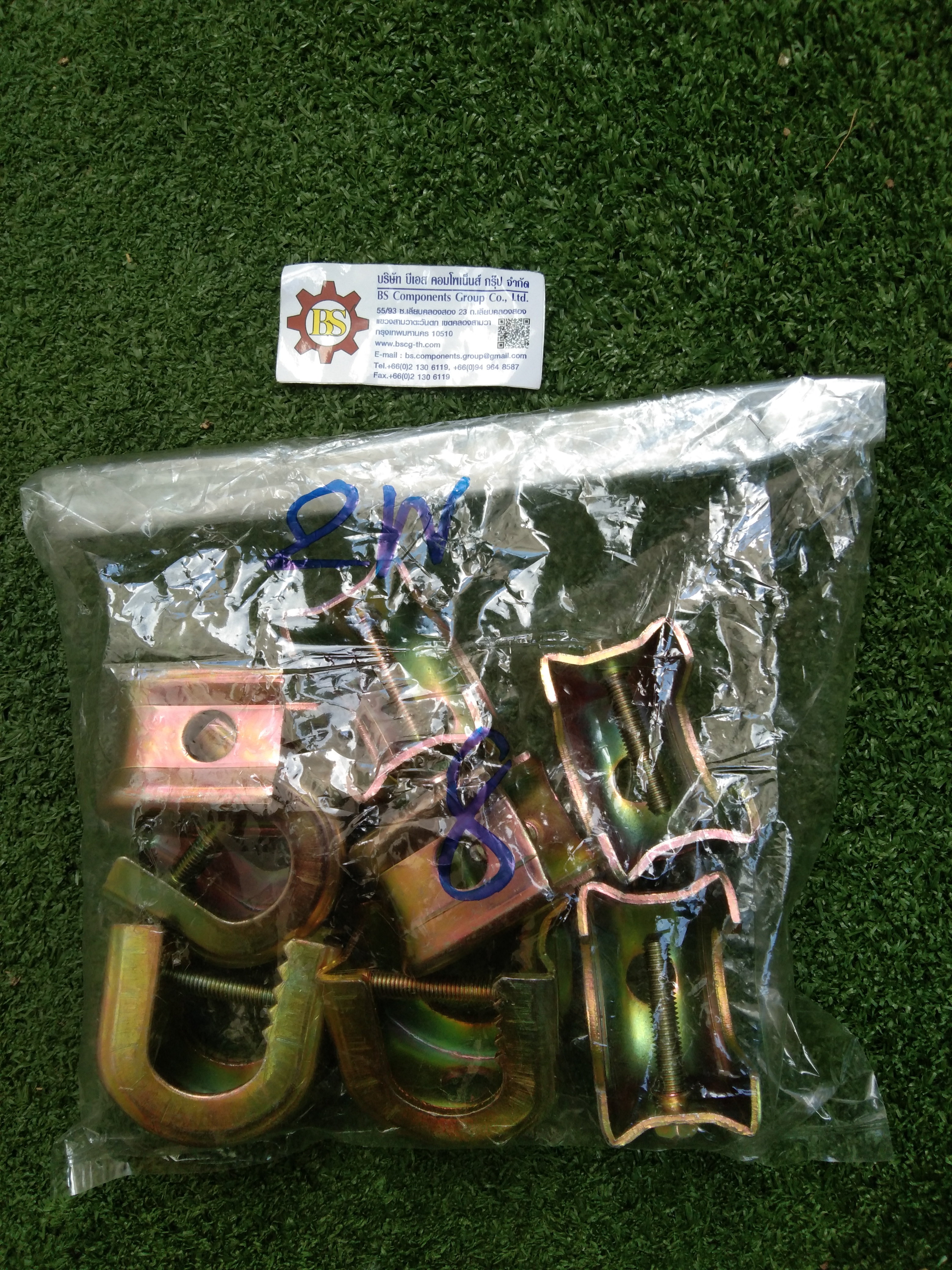 แคล้มฟันจระเข้ เบอร์ 2W ชุบรุ้ง(beam clamp)17-32mm.