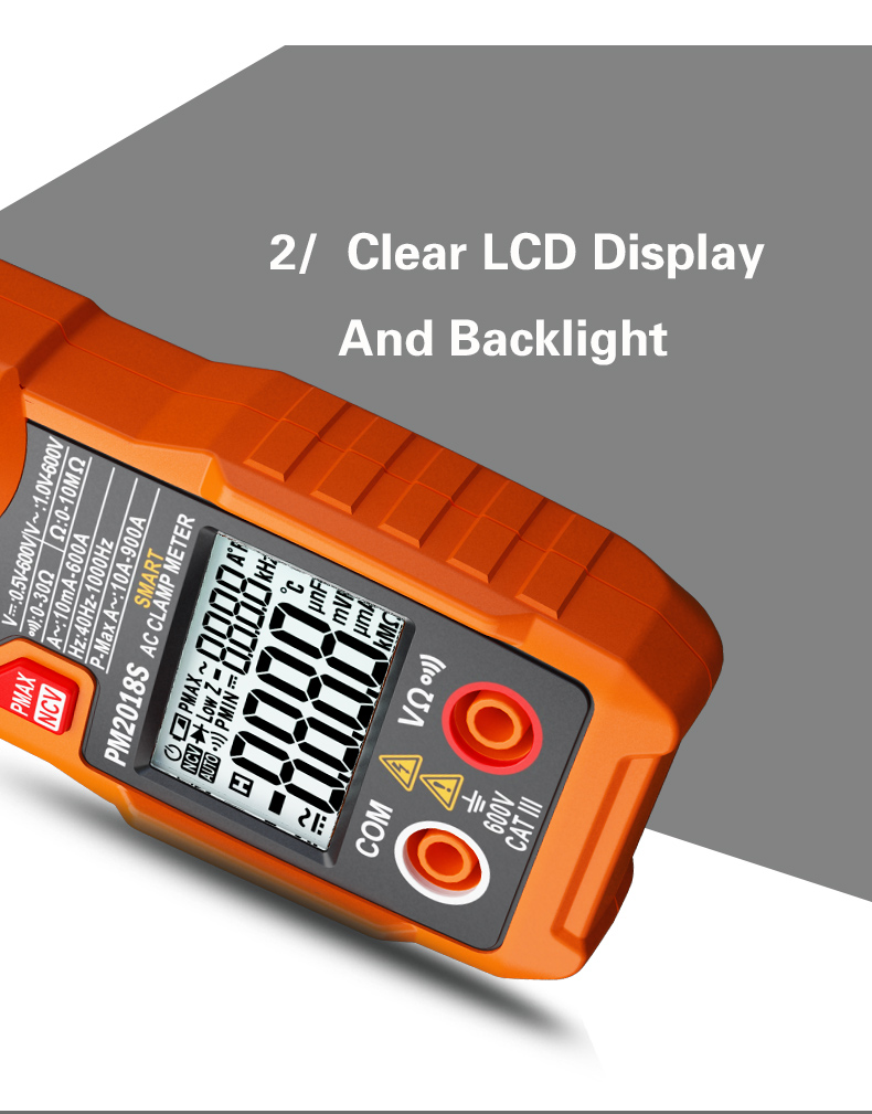 PM2018S Smart AC Digital Clamp Meter *(สินค้ารับประกัน 1ปี)*