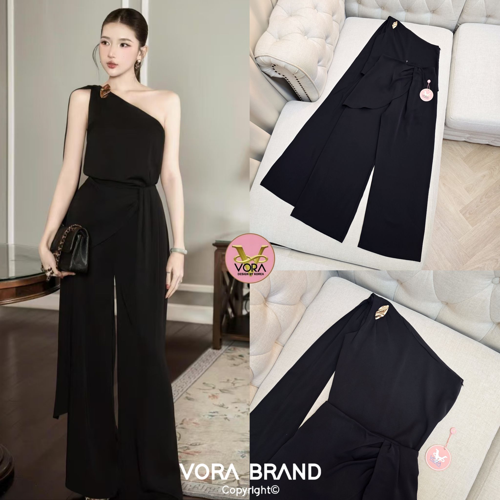 Set เสื้อไหล่เดียวแต่งผ้าสไบยาว แต่งเข็มกลัดช่วงไหล่ แมทช์กับกางเกงขายาวทรงสวยเข้าชุด มีน้ำหนักทิ้งตัว เนื้อผ้าดีเเป็นทรงซับในทั้งชุดค่ะ... ใส่ออกมาแล้วเป๊ะเว่อร์ แพทเทรินเนี๊ยบสุดๆ สามารถใส่ได้ในทุกโอกาสเลยค่า