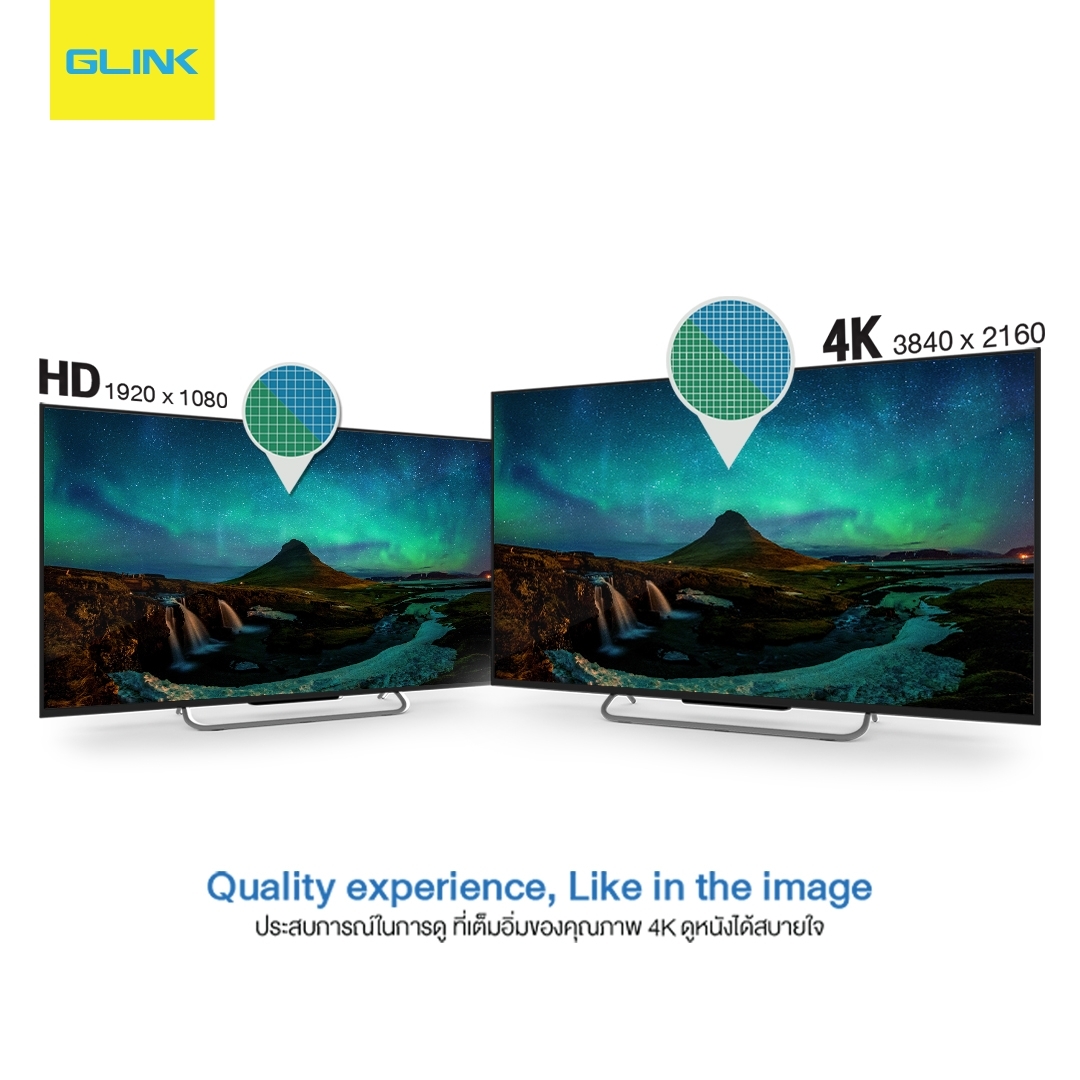 GL-403 GLINK FIBER OPTIC HDTV CABLE 4K/60Hz. SKU-02569