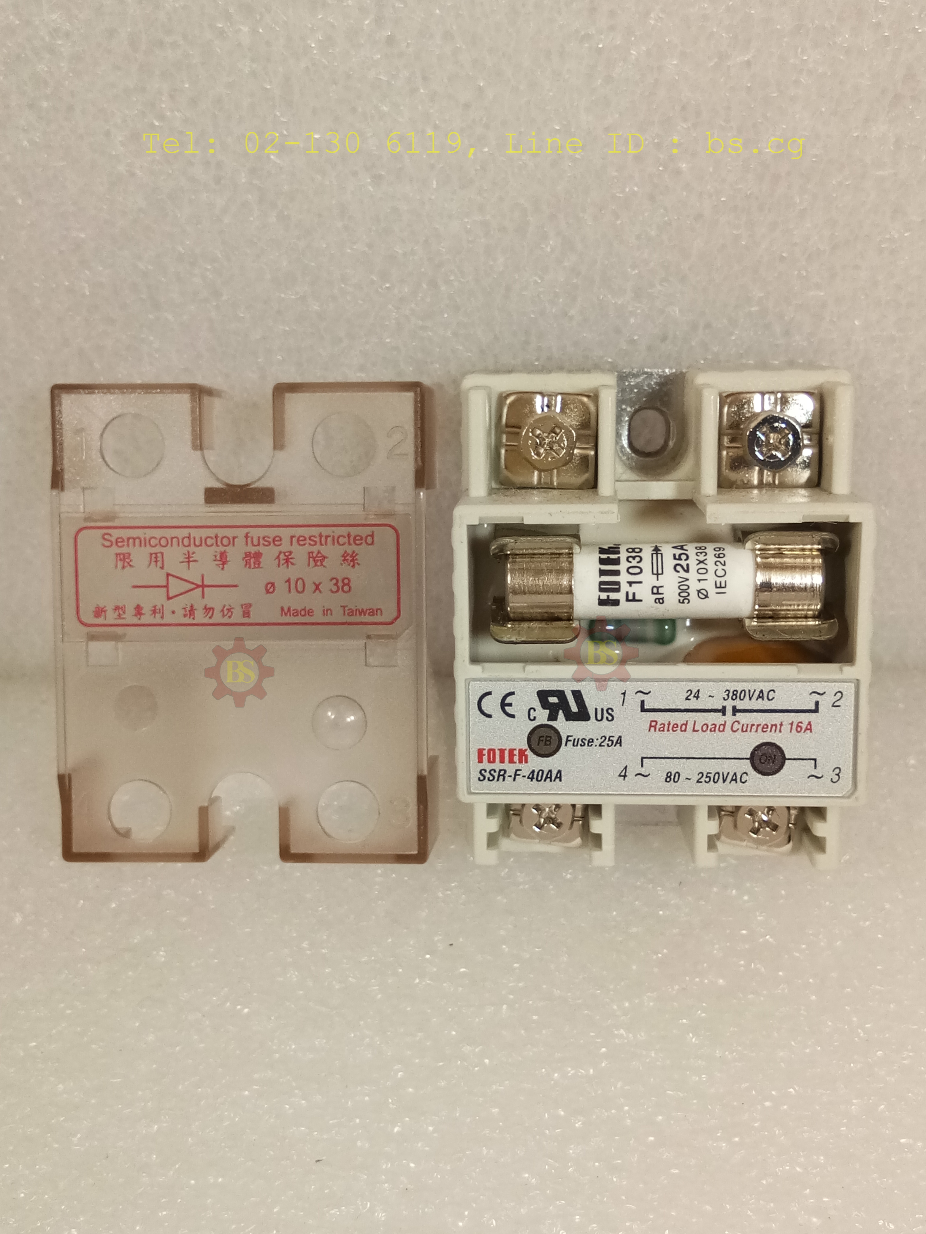 FOTEK : Fuse: 25A SSR-F-40AA