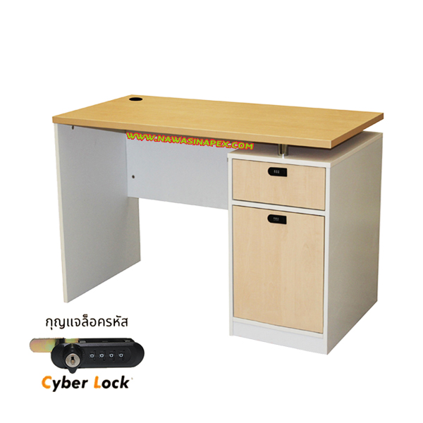 โต๊ะทำงาน ตู้ลิ้นชัก 2 ชั้น ST-DK01 รหัสล็อค