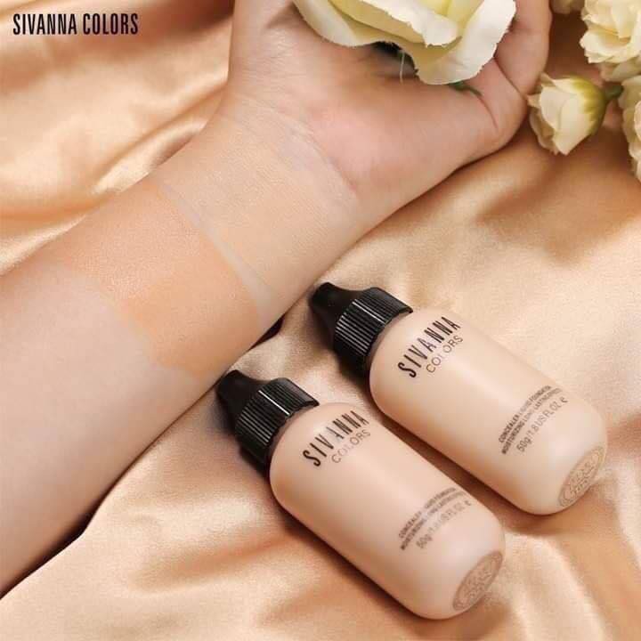 Sivanna Colors Velvet Touch Concealer Liquid Foundation SPF25 pa+++ HF674 ซีเวียน่า ครีมรองพื้น 50 กรัม
