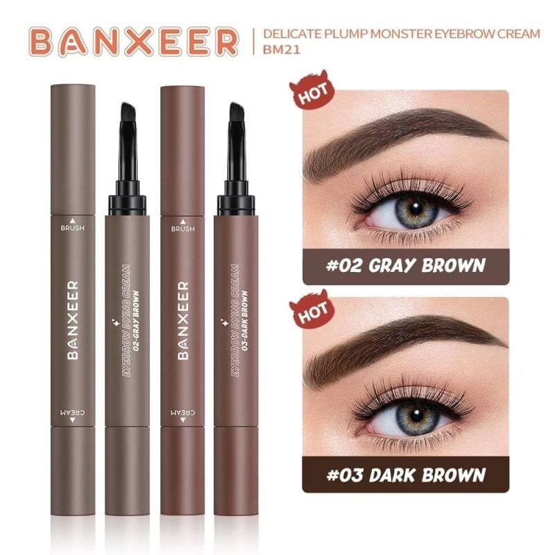 Banxeer DELICATE PLUMP MONSTER EYEBROW CREAM 1.2g แบนเซียร์ เจลเขียนคิ้ว by Nee cara
