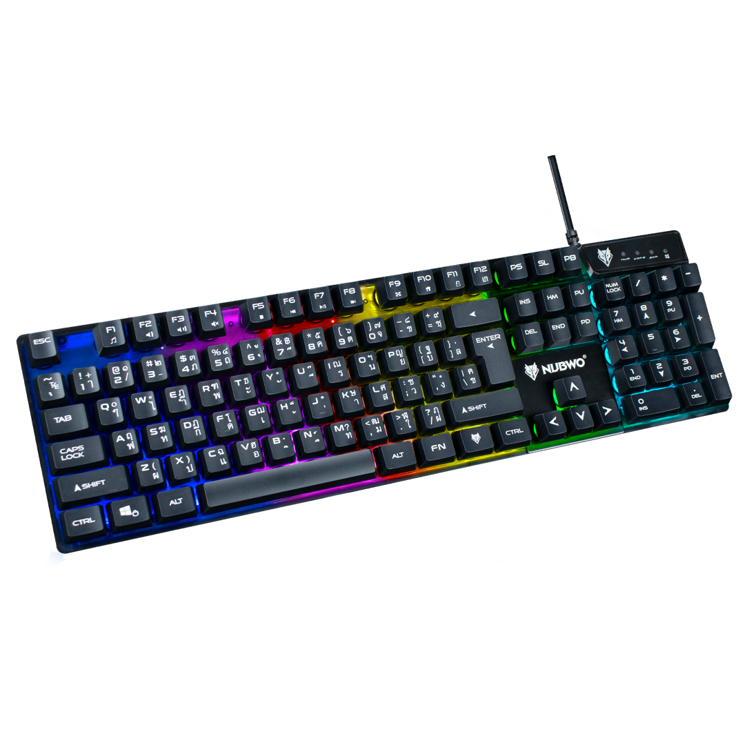 NUBWO NK-18 NUWBO Savage Rubber Dome switch Gaming Keyboard NK18 KB-UB-NW-NK18B