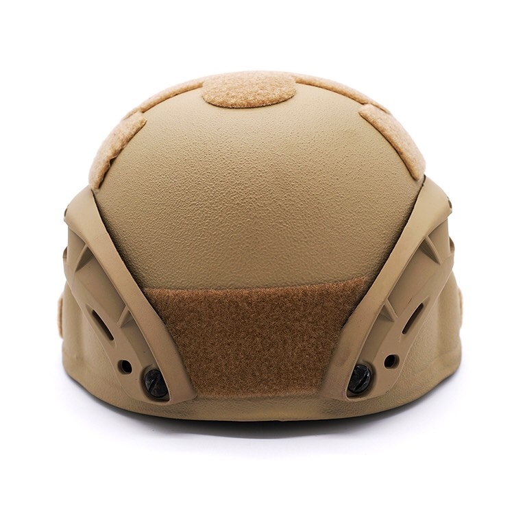 หมวกกันกระสุน สะเก็ดระเบิด ระดับ 3A NIJ IIIA Ballistic Helmet สีแทน เต็มใบ
