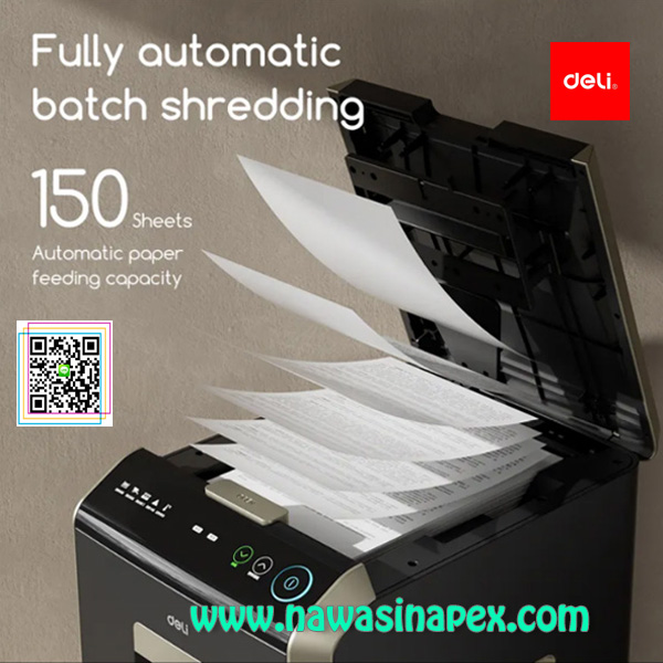 เครื่องทำลายเอกสารอัตโนมัติ DELI รุ่น T089 (ตัดละเอียด) Cross cut