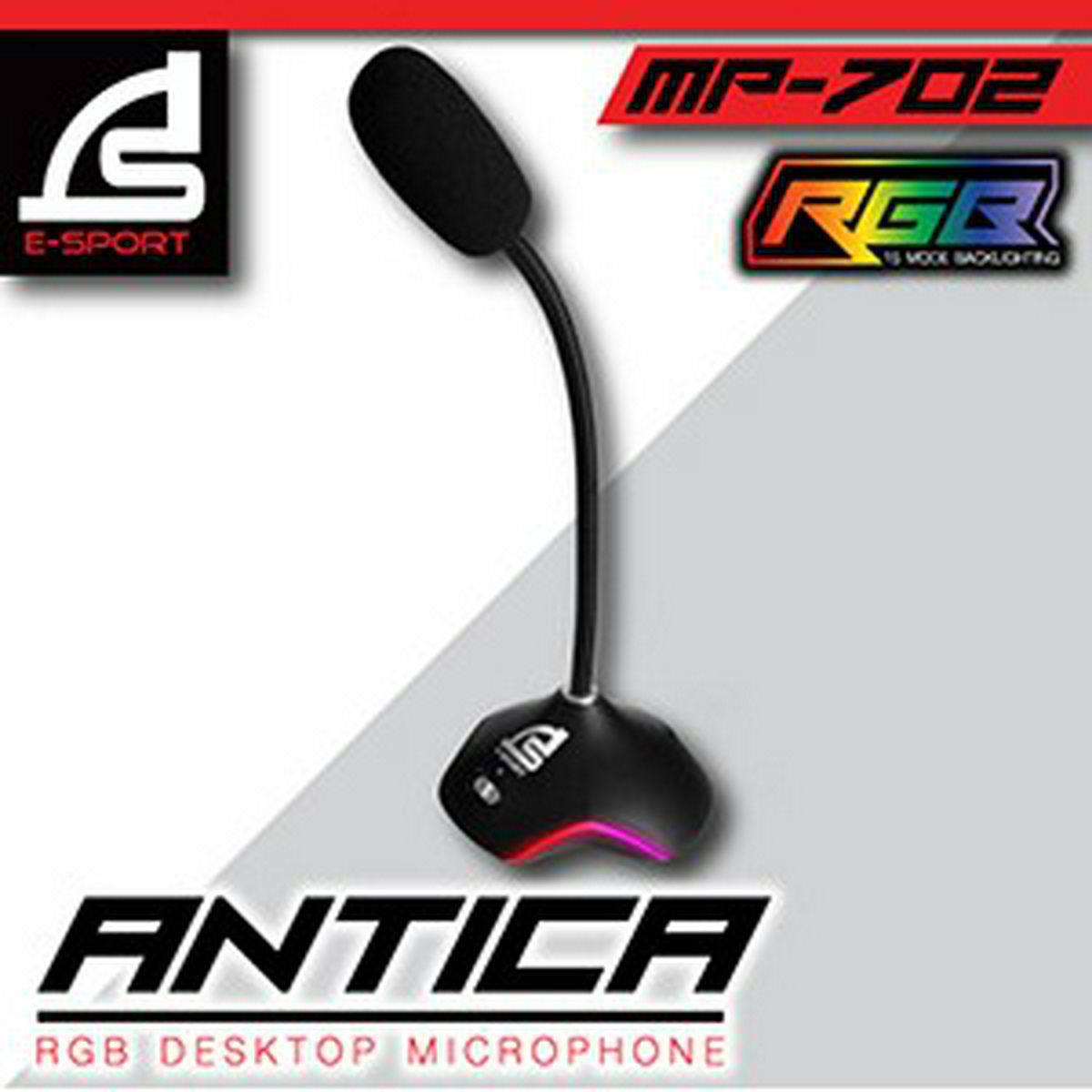MP-702 Microphone SIGNO ไฟ RGB ปรับได้ 15 โหมดไฟ MI-SI-ST-MP702