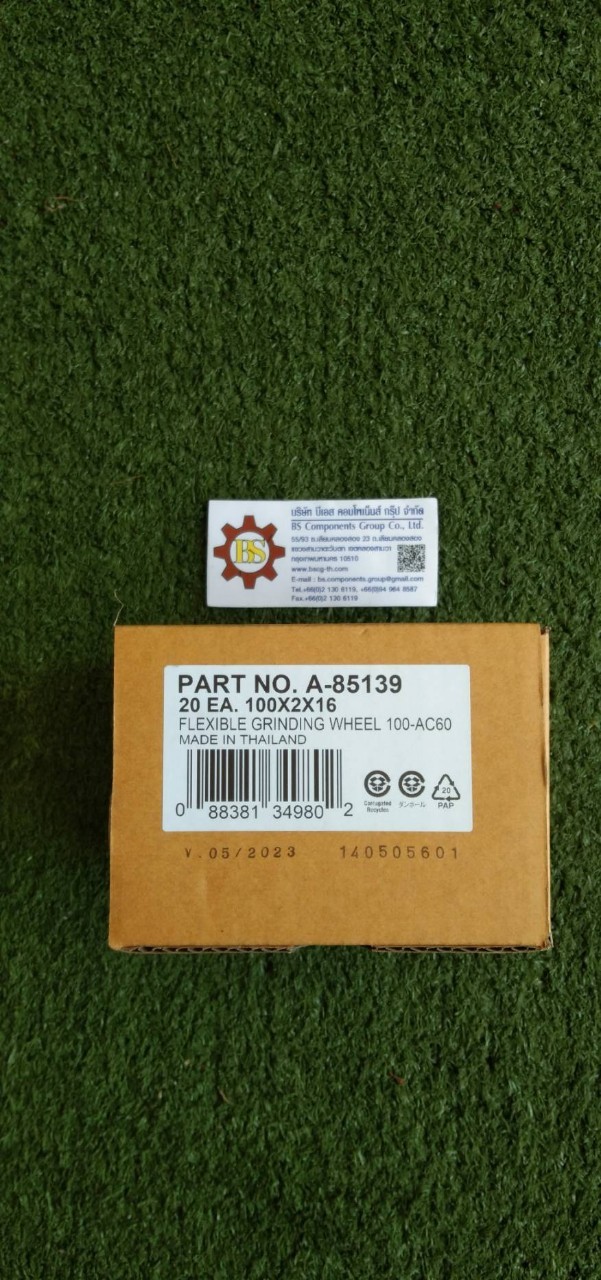 Makita : แผ่นเจียร์เหล็ก 4"x2mm (A85139) (20ใบ/กล่อง)