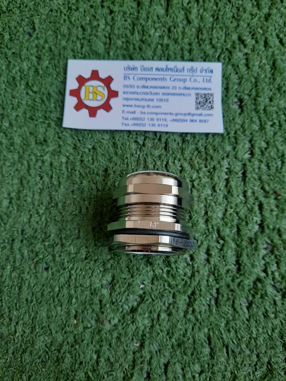 SHINOHAWA : Brass Cable grand ทองเหลือง ชุบนิเกิ้ล G1" IP44