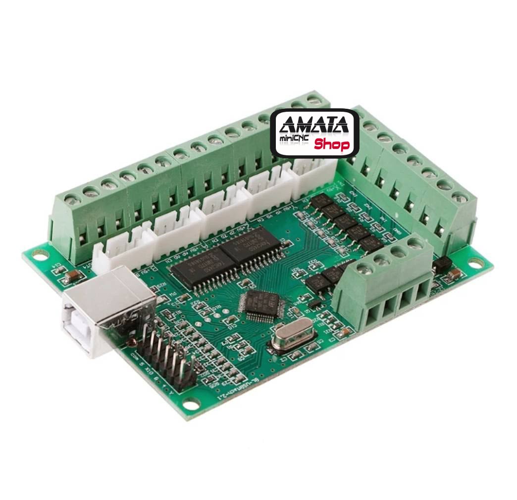 Interface Board MACH3 5 Axis Run On Win XP/7/8/10-32/64 bit + USB Cable + Manual + Plugin