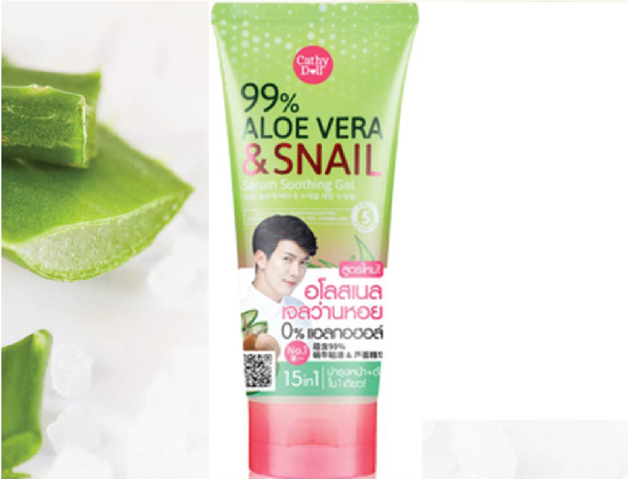 Cathy Doll 99% ALOE VERA & SNAIL Serum Soothing Gel 300g