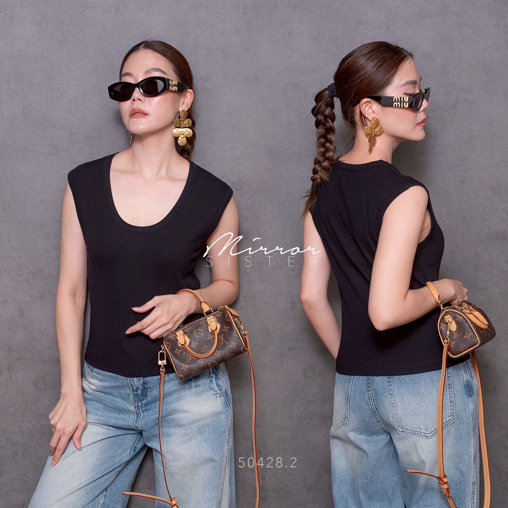 MiRRoRSiSTER's TiLL Tank Top•• เสื้อแขนกุดคอU PREMiUM QUALITY เนื้อนุ่ม ใส่ระบายอากาศดี เหมาะกับอากาศThailand ••สารพัดแมช•• ตัวเก่งที่ควรมีติดตู้ เนื้อผ้ายืดสวยมีtexture แมชกับอะไรก็เก๋ recommended ว่าต้องมี