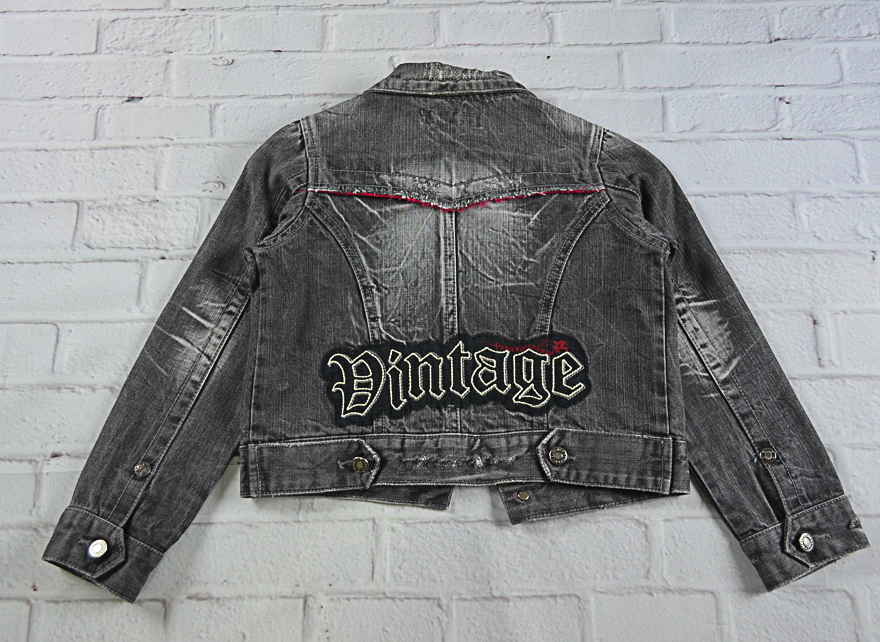 เสื้อเด็ก BUNNY JOY JEANS อกจริง28' (120) เสื้อแจ็คเก็ตยีนส์เด็กชาย มีเป๋าหน้า มีปักข้างหลังน่ารัก