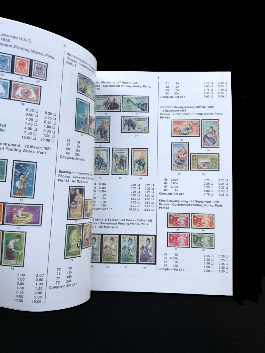 คู่มือแสตมป์ลาว (LAO Stamps Catalogue)