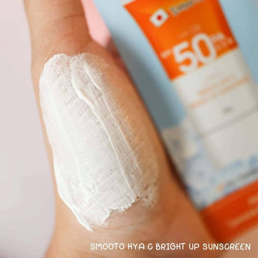 (1ซอง) Smooto สมูทโตะ ไฮยา ซี ไบร์ท อัพ ซันสกรีน กันแดดสูตรเย็น